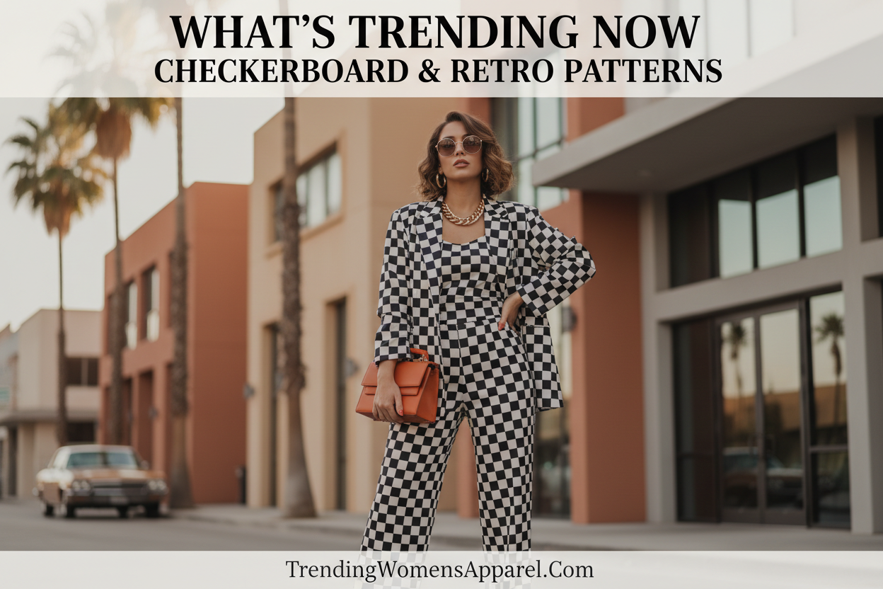 What's Trending Now: Checkerboard & Retro Patterns